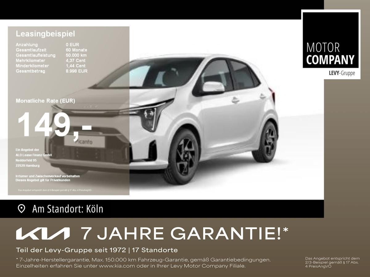 Kia Picanto 1.0 Vision ++MY26+Navi+R.Kamera+PDC+Alu++ Leasing