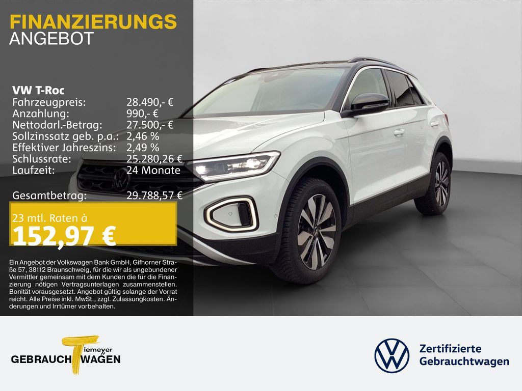 Volkswagen T-Roc 2.0 TDI DSG GOAL AHK KAMERA NAVI LED+ Leasing