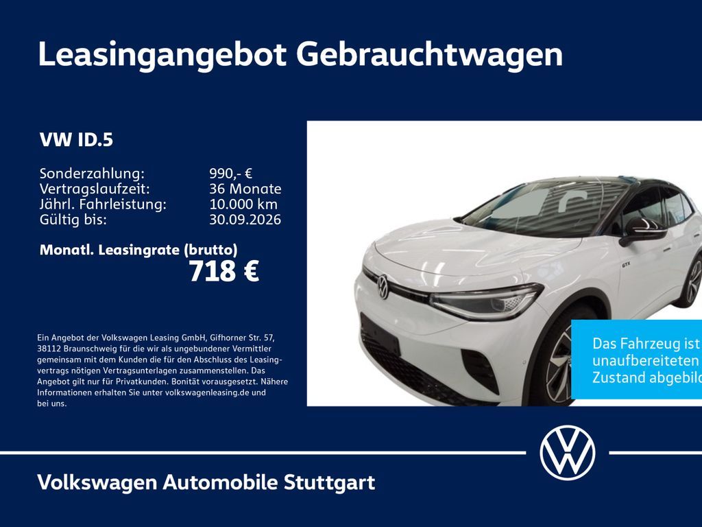 Volkswagen ID.5 GTX 4Motion AHK  Navi Klima SZ Leasing