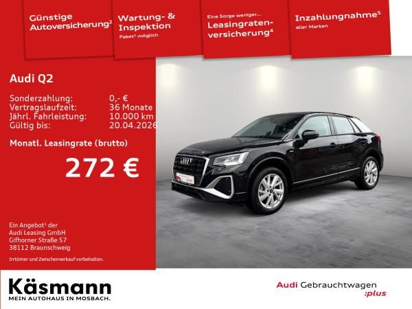 Audi Q2 S line 35TFSI LED NAV KAM VIRT SHZ PDC Leasing