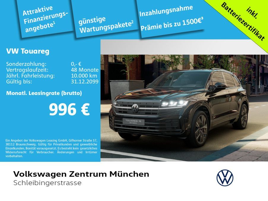 Volkswagen Touareg R 3.0 eHybrid 4MOT Leder IQ.Light Navi P Leasing