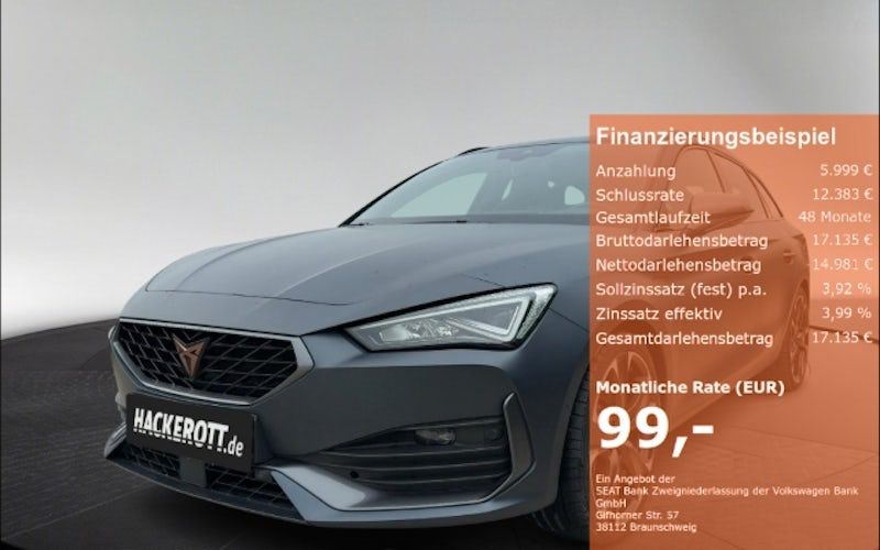 Cupra Cupra-leon-st 1.4 E-HYBRID 180kW VZ DSG Sportstourer 5dr Kauf