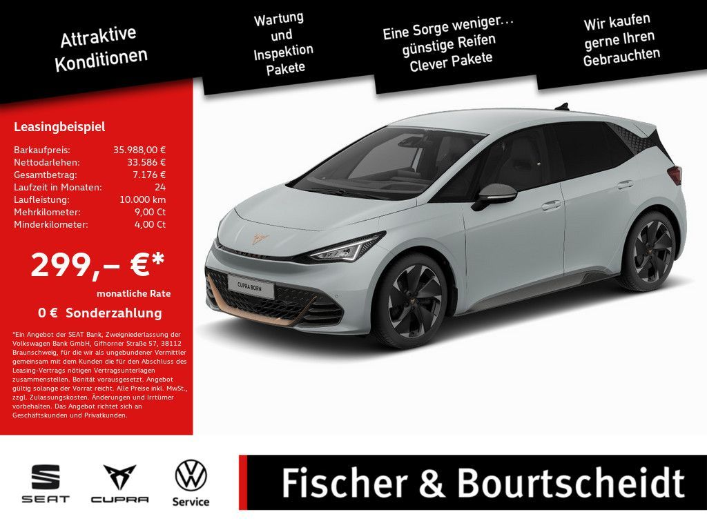 Cupra Born 170 kW PDC SHZ KAMERA NAVI ACC HUD LED 360° Leasing