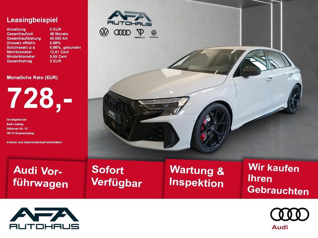Audi RS3 Sportback 2.5 TFSI KREIDE*MATRIX*SONOS*CARBO Leasing