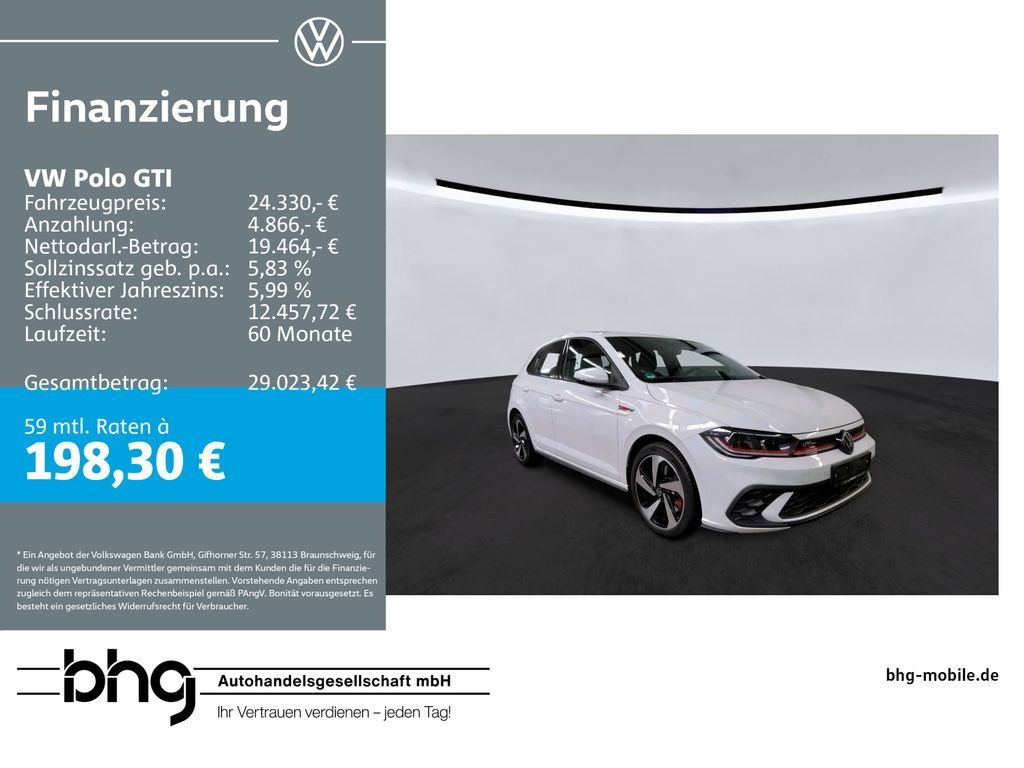 Volkswagen Polo GTI 2.0 TSI DSG Leasing
