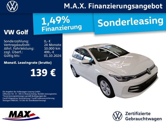 Volkswagen Golf VIII 1.5 TSI LIFE LED+KAMERA+HUD+DCP+APP+AL Leasing