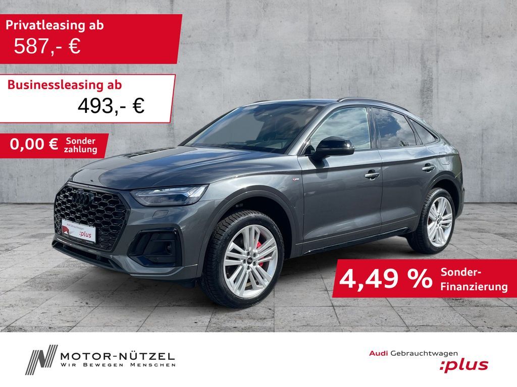 Audi Q5 Sportback 55 TFSI e QU S-LINE MATRIX+HuD+AHK Leasing