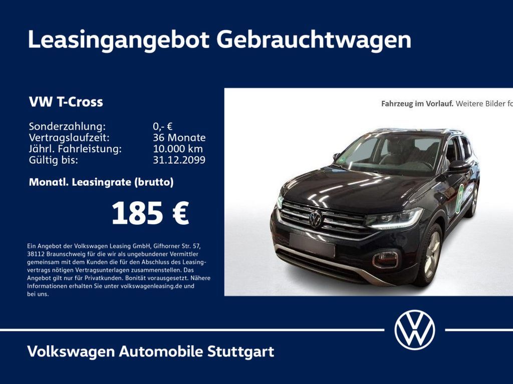 Volkswagen T-Cross 1.0 TSI Style DSG Navi Tempomat Leasing