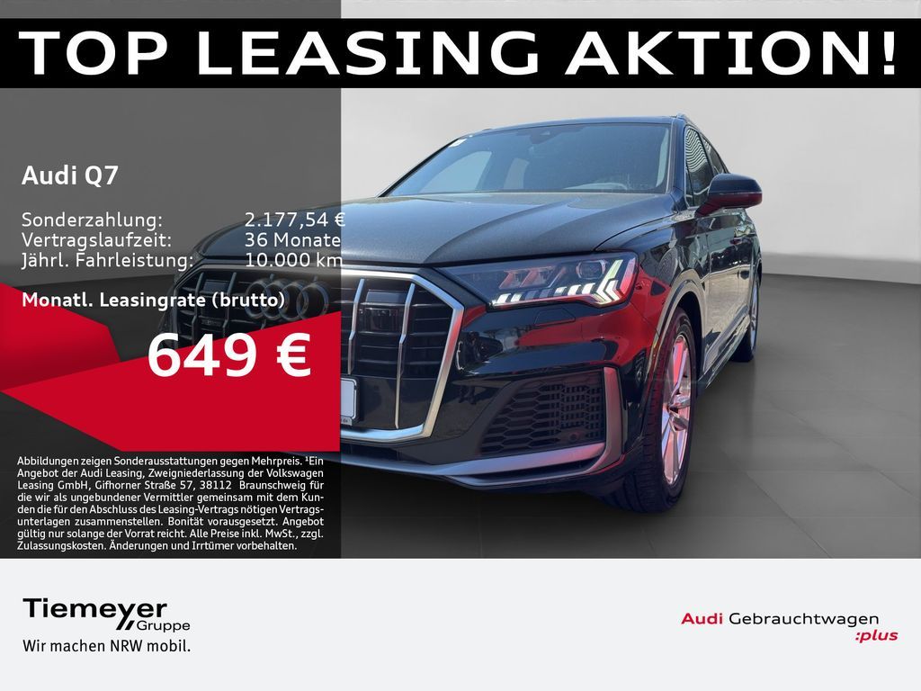 Audi Q7 55 TFSI Q S LINE MATRIX PANO B&O AHK Leasing