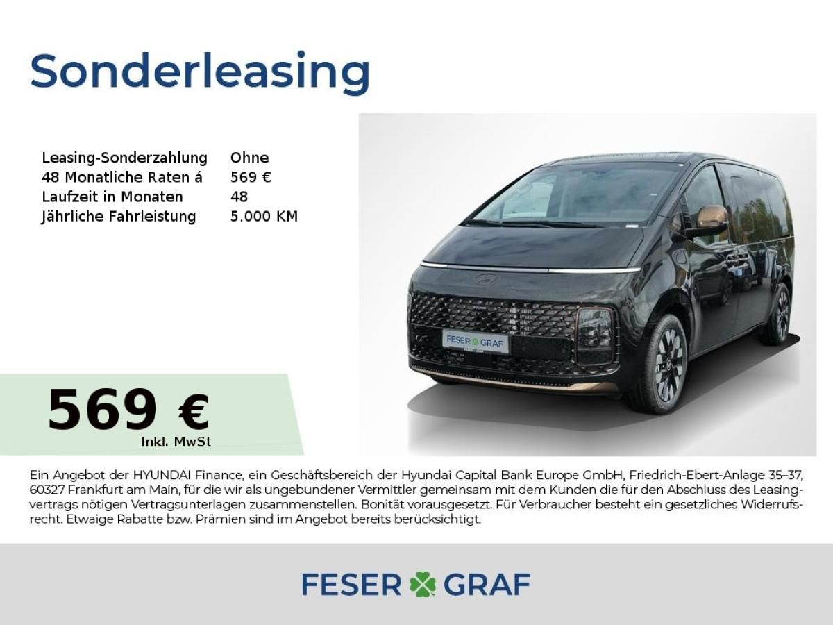 Hyundai STARIA Staria SIGNATURE LEDER LED NAVI KAMERA KLIMA UVM Leasing