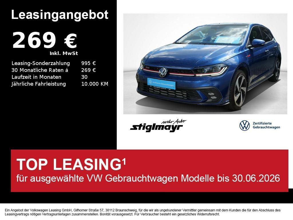 Volkswagen Polo GTI 2.0 TSI PANO Alu-17 Navi Matrix Sitzhzg Leasing