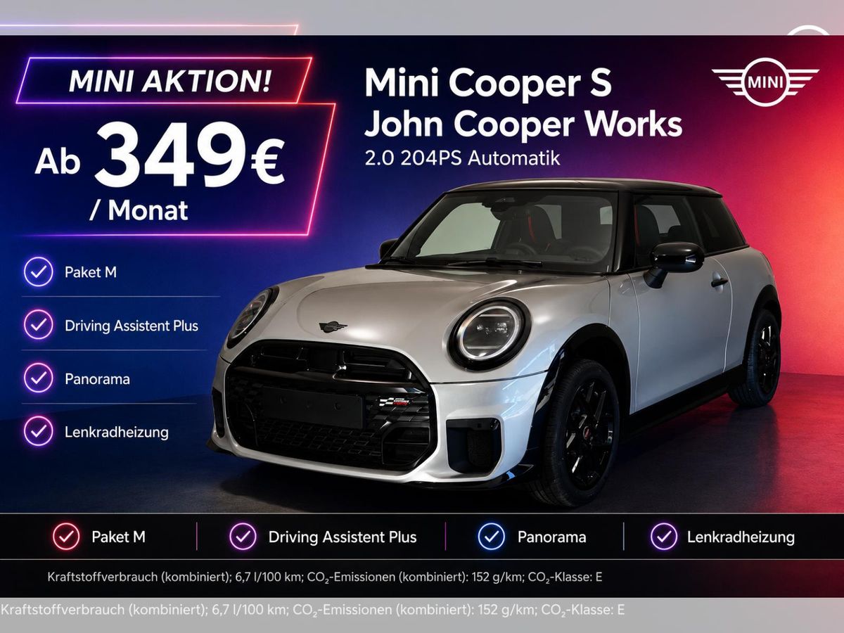 MINI Cooper S John Cooper Works H&K|HUD|Pano|Navi Leasing