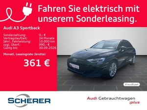 Audi A3 Sportback 40 TFSI e S tronic SOH:100% CARPLAY RFK SPORTSITZ