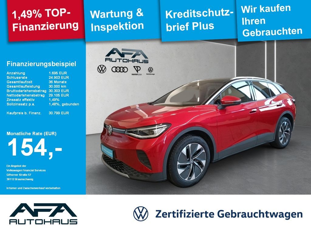 Volkswagen ID.4 Pure Performance 55kWh Pano*AHK*NAV*LED*ACC Leasing