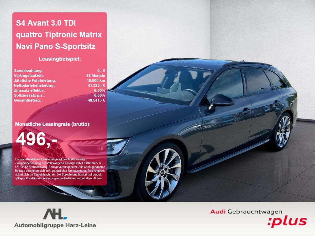 Audi S4 Avant 3.0 TDI quattro Tiptronic Matrix Navi Pano S-Sportsitz Leasing