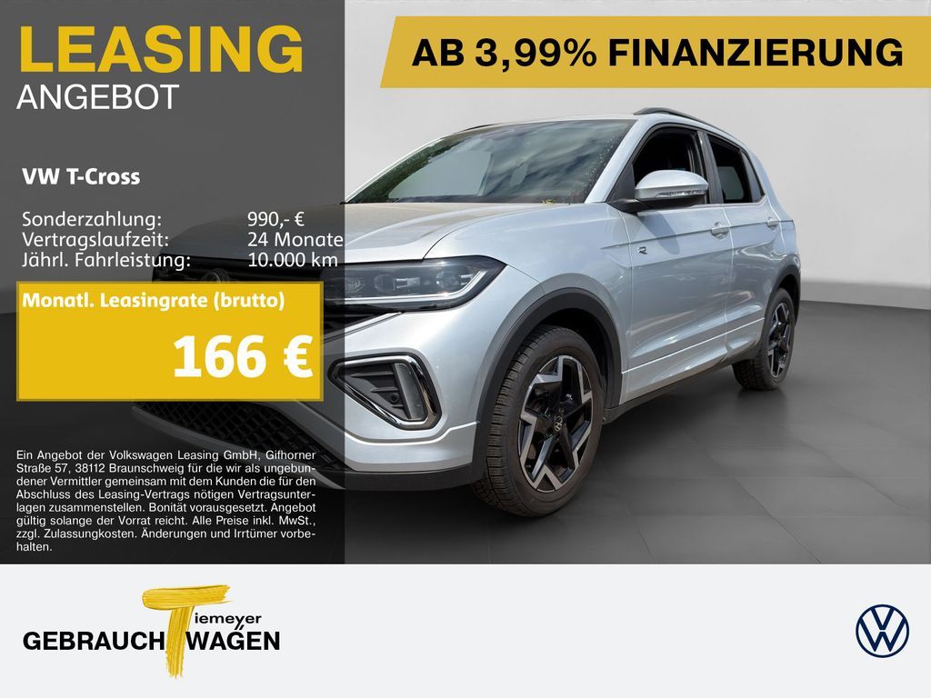 Volkswagen T-Cross 1.5 TSI DSG R-LINE LM17 KAMERA AHK Leasing
