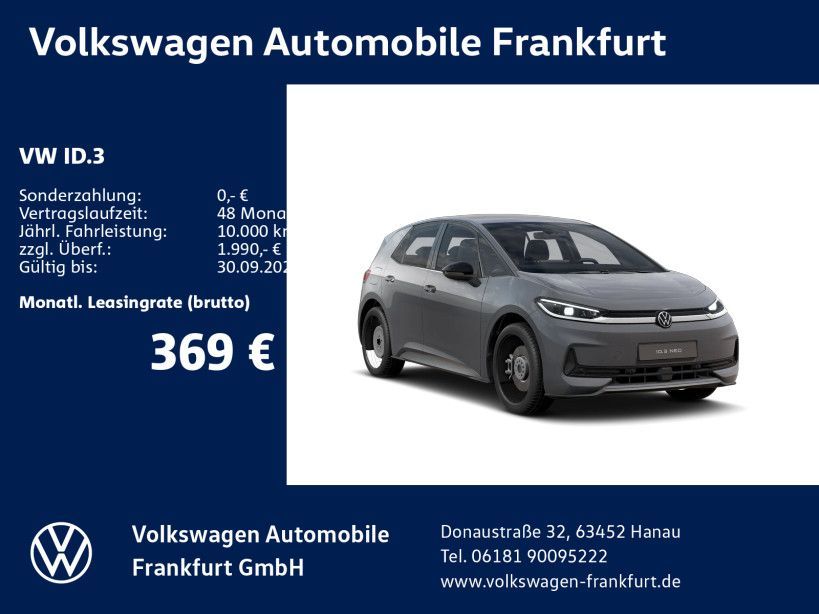 Volkswagen ID.3 Neo Life 140 kW (190 PS) | Top Deal Tageszu Leasing