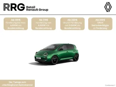 Renault Twingo elektrisch Techno 80 Urban Range Leasing
