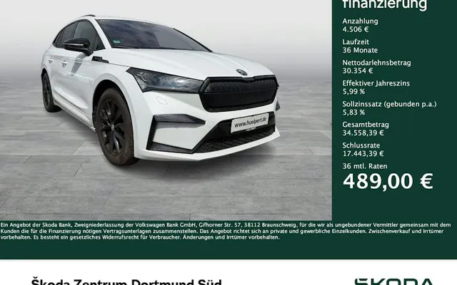Skoda Enyaq-iv SPORTLINE 80X 5dr