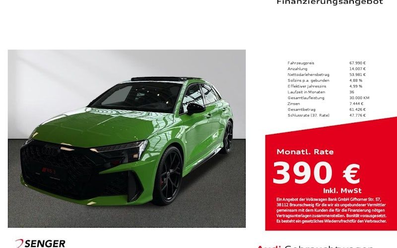Audi Rs3-sportback 2.5 TFSI S Tronic Quattro Sportback 5dr Auto kaufen