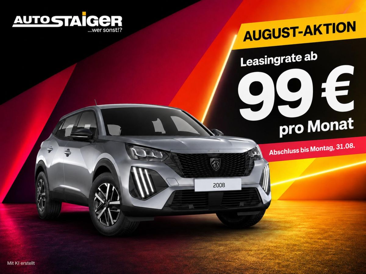 Peugeot 2008 Style Benzin 100 Schaltgetriebe 🚗💲 NUR IM AUGUST💲 Leasing
