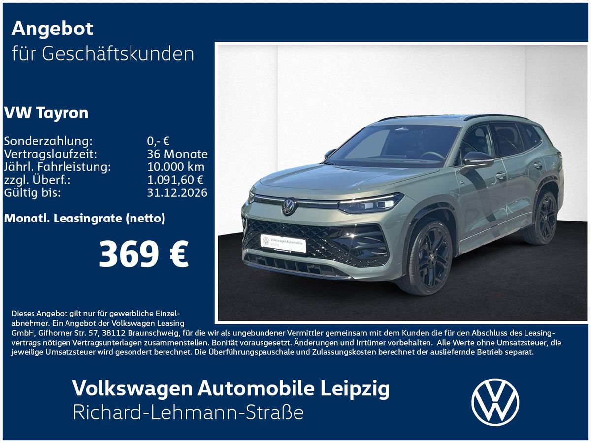 Volkswagen Tayron R-Line TDI 4M Preisvorteil 14349 € Leasing