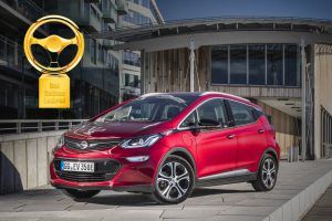 Das Elektroauto Opel Ampera-e hat die Auszeichnung das Goldene Lenkrad 2017 erhalten. Bildquelle: Opel