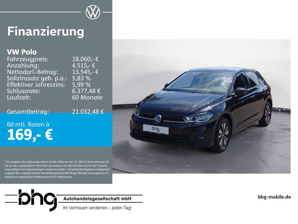 Volkswagen Polo Life 1,0 l TSI OPF 5- #ACC #NAVI #TRAVEL-AS Leasing