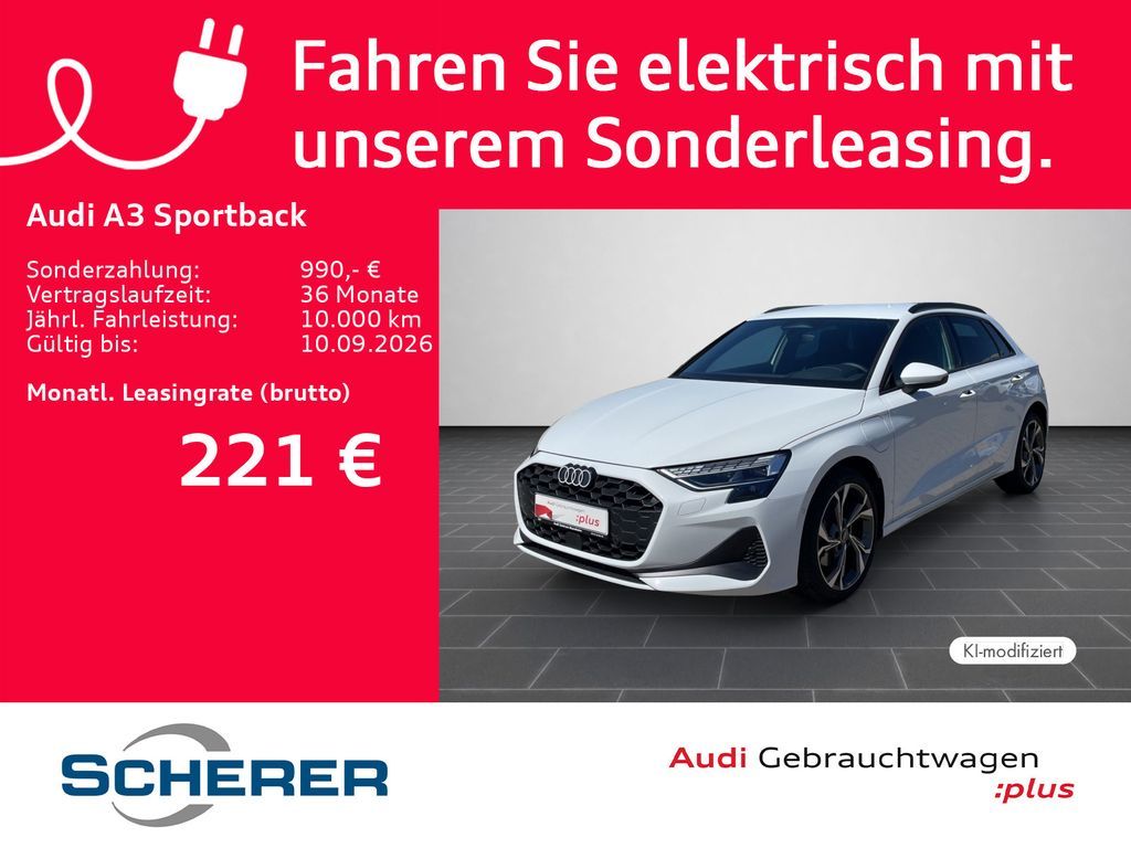 Audi A3 Sportback TFSI e TFSI e 150 kW 130KM El.-Reic Leasing