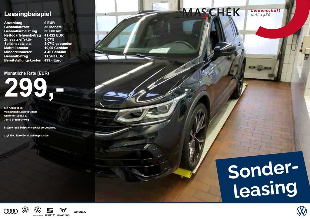 Volkswagen Tiguan R 2.0 TSI AHK Pano Black Area View Nappa Leasing
