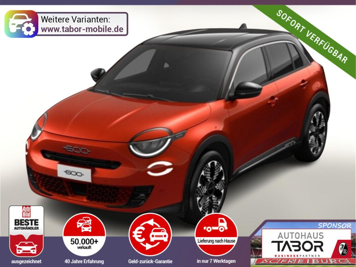 Fiat 600 Hybrid La Prima eHK ACC SHZ Keyl Massage BT Leasing