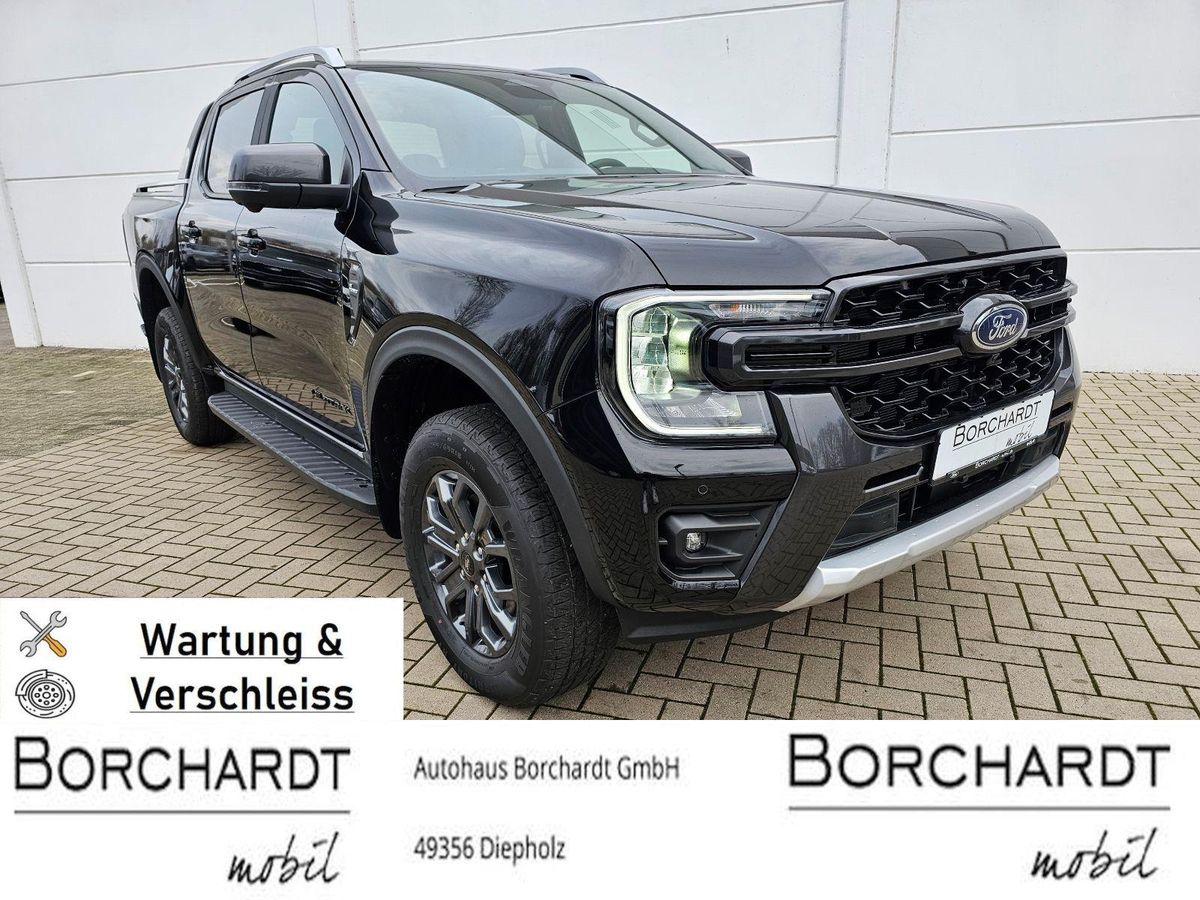 Ford Ranger *3.0*V6*240PS*Wildtrak*Wartung & Verschleiss*sofort*e-4WD*el.Rollo*ACC*360°*Techno46*AHK* Leasing
