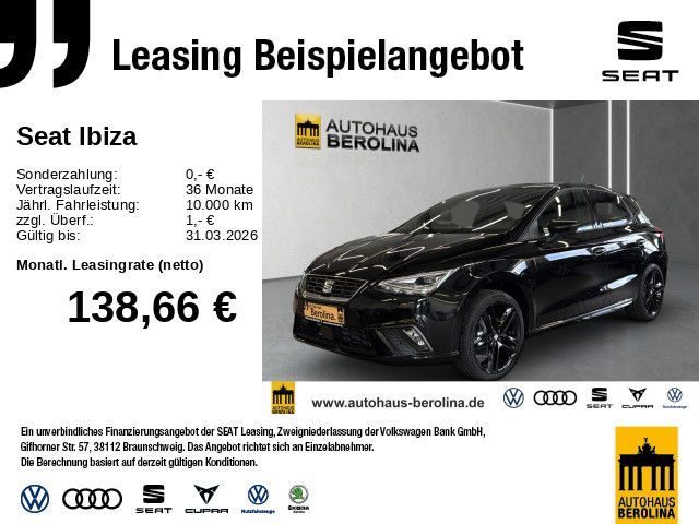 Seat biza 1.0 TSI FR Black Edition ÜF geschenkt DSG * Leasing