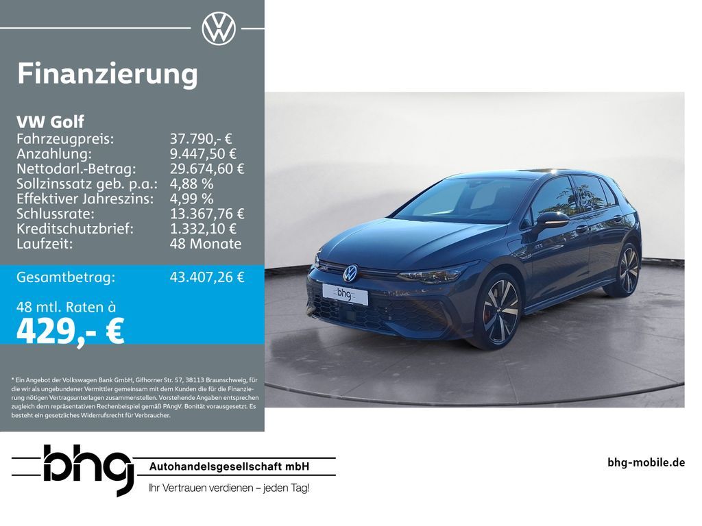 Volkswagen Golf 1.5 eHybrid OPF DSG GTE Leasing
