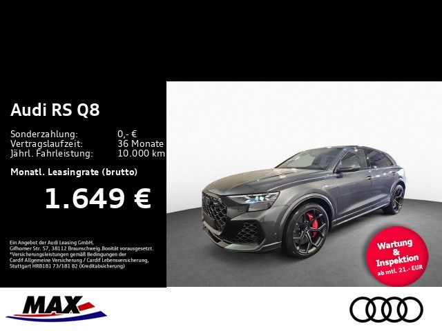 Audi RS Q8 SUV performance 305KM/H+PANO+AHK+MEMORY+ST Leasing