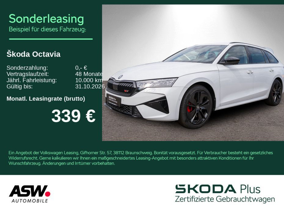 Skoda Octavia RS Combi 2.0TSI DSG 360° PANO Stdhzg AHK Leasing