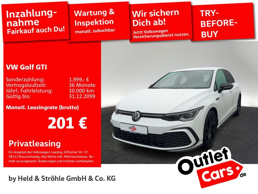 Volkswagen Golf VIII GTI TSI DSG BLACK IQ-LIGHT AHK R-KAM Leasing