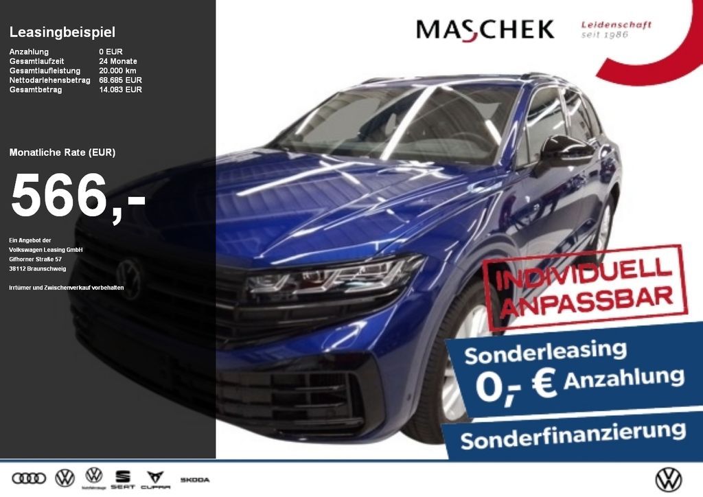 Volkswagen Touareg R 3.0 e-Hybrid AHK HUD Memory Sitzh ACC Leasing