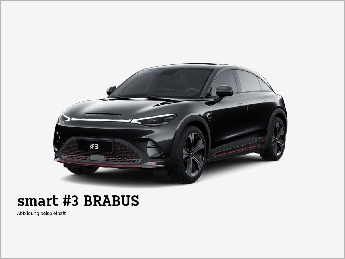 smart #3 BRABUS❗️inkl. 6.000€ E-Prämie Anzahlung¹❗️(Allrad/Wärmepumpe/Ambient/Head-up/Soundsystem/Pano/LED+) Leasing