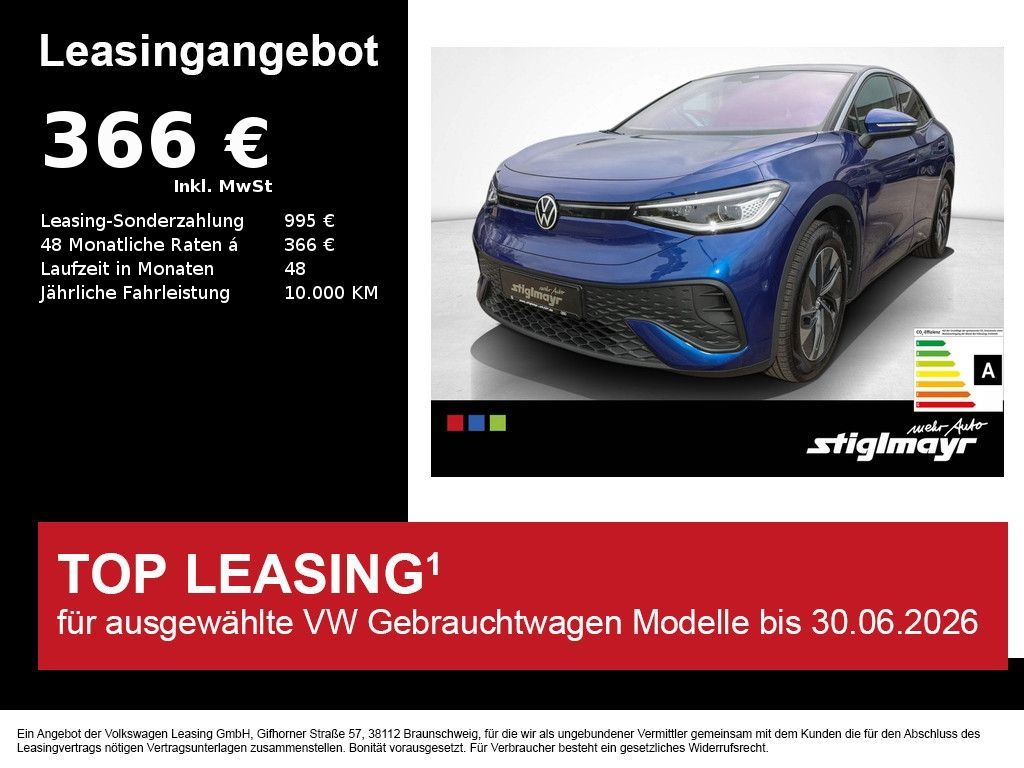 Volkswagen ID.5 Pro electric 82-kWh+ACC+IQ-LIGHT+WÄRMEPUMPE Leasing