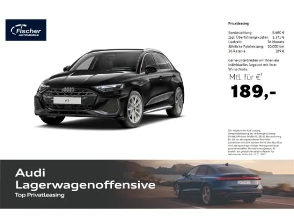 Audi A3 Sportback e-hybrid S line 0,5% DW Versteuerung **neues Interieur**