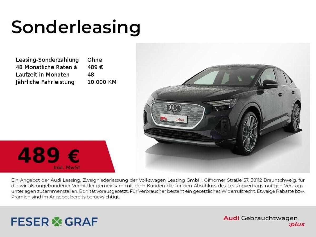 Audi Q4 e-tron Q4 Sportback 55 e-tron Matrix/Pano/HuD/360Kamera Leasing