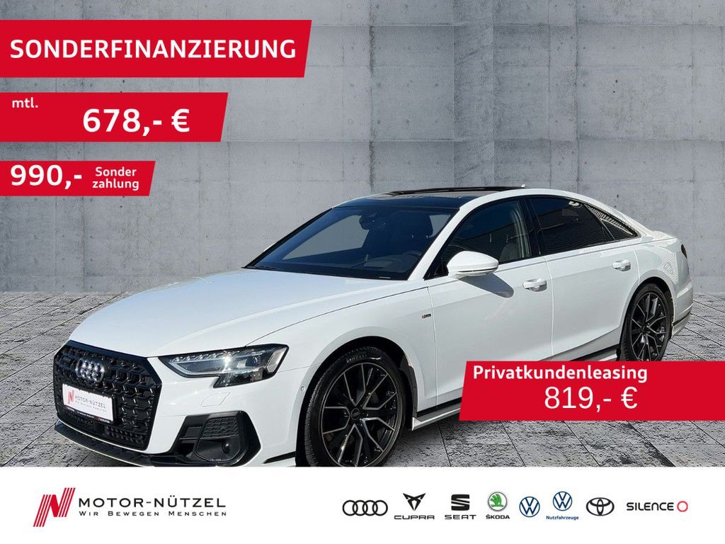 Audi A8 55 TFSI QU S-LINE 5JG+MATRIX+NAV+AIR+PANO+B&O Leasing