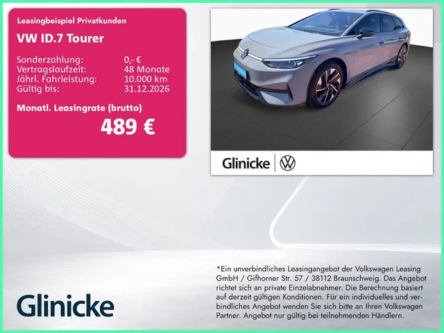 Volkswagen ID.7 Tourer Pro 210 kW Navi AHK RFK ACC Wärmep.