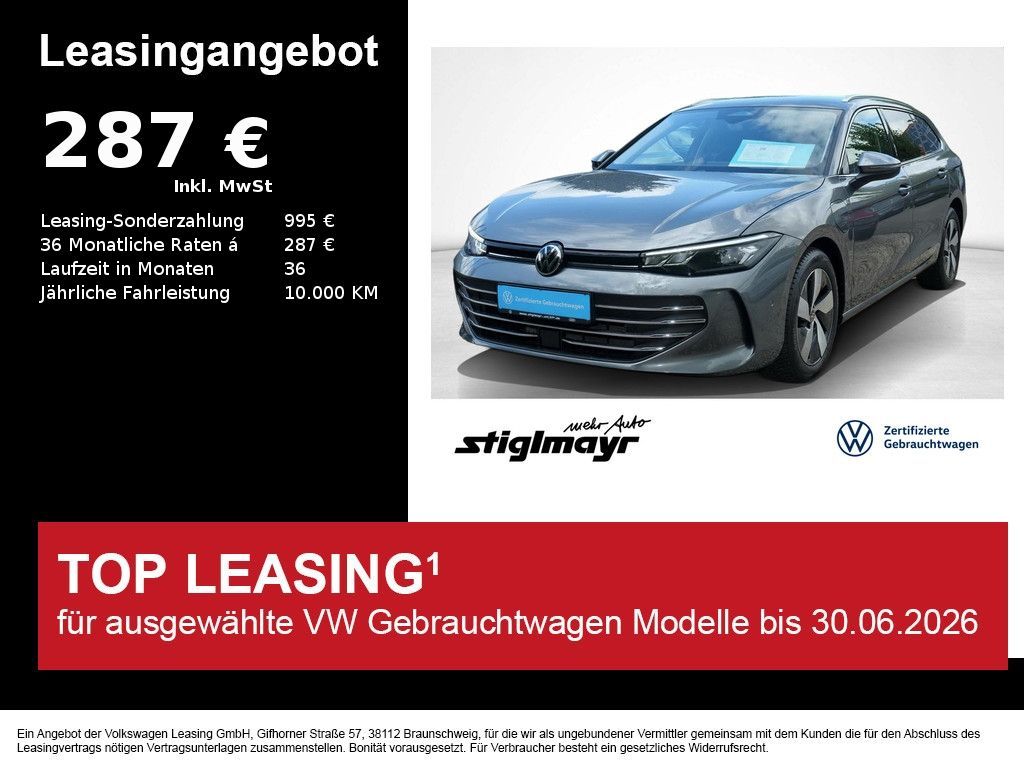 Volkswagen Passat Variant Business 1.5 eHybrid AHK+HUD+KAME Leasing
