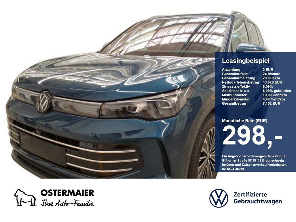Volkswagen Tiguan ELEGANCE 1.5eTSI 204PS DSG HYBRID ACC.5J- Leasing