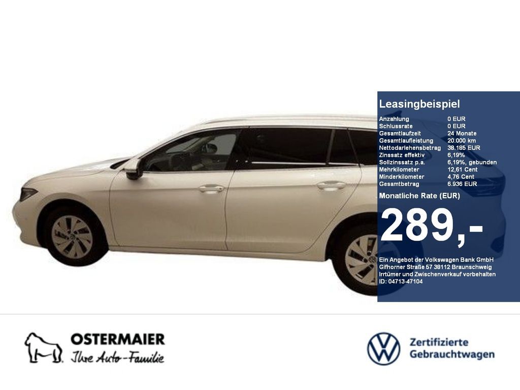 Volkswagen Passat Variant ELEGANCE 2.0TDI 150PS DSG NP.65T Leasing