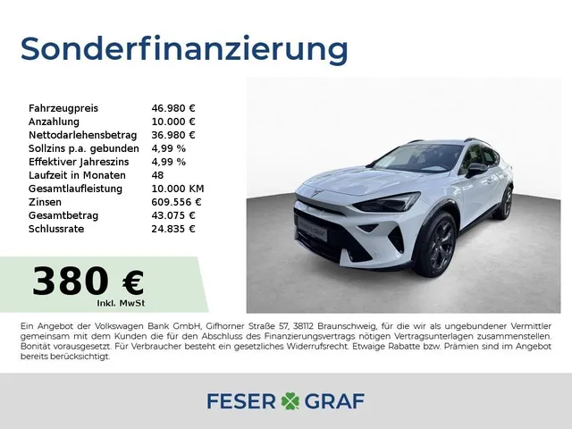 Cupra Formentor 1.5 TSI e-Hybrid INTEL EDGE NAVI DCC