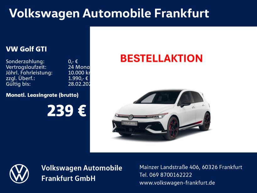 Volkswagen Golf GTI EDITION 50 2,0 l TSI OPF 239 kW (325 PS Leasing