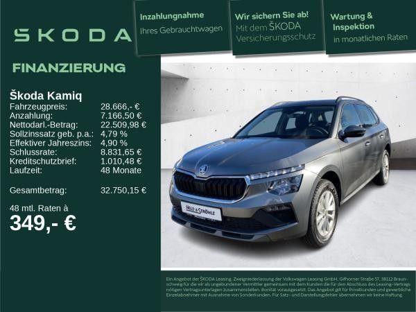 Skoda Kamiq Selection 1.0 TSI 85kW DSG - NAV AHK VIRTUAL COCKPIT BIS 28.11.25 Leasing